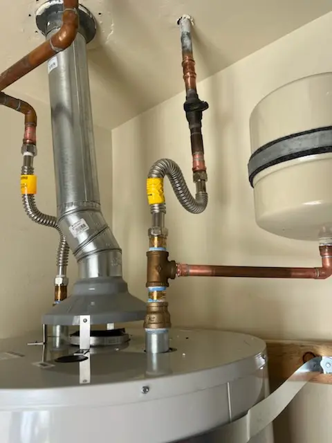Water heater installation and plumbing repair in Ponder